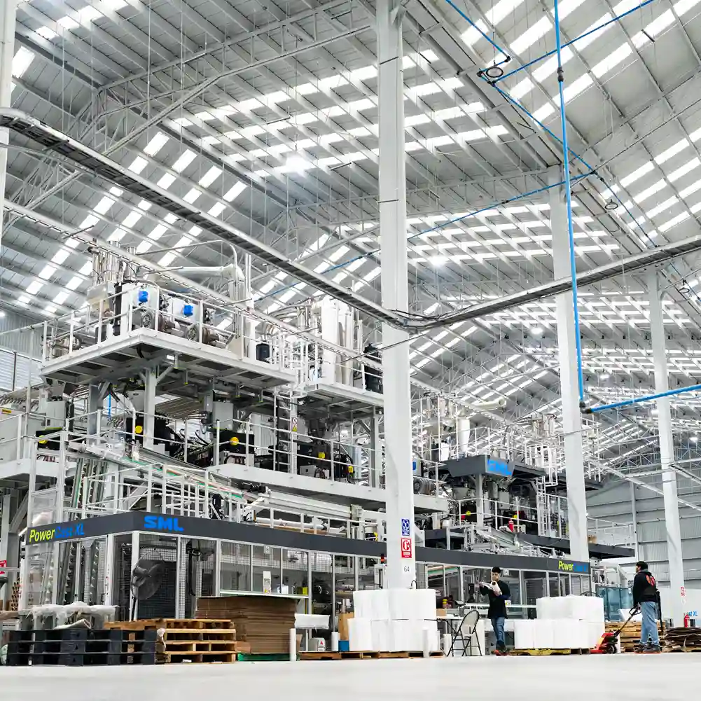 Production industrielle de film étirable Cast